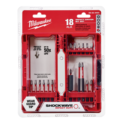 Milwaukee 48-32-4403 Shockwave 18-Piece Driver Bit Set